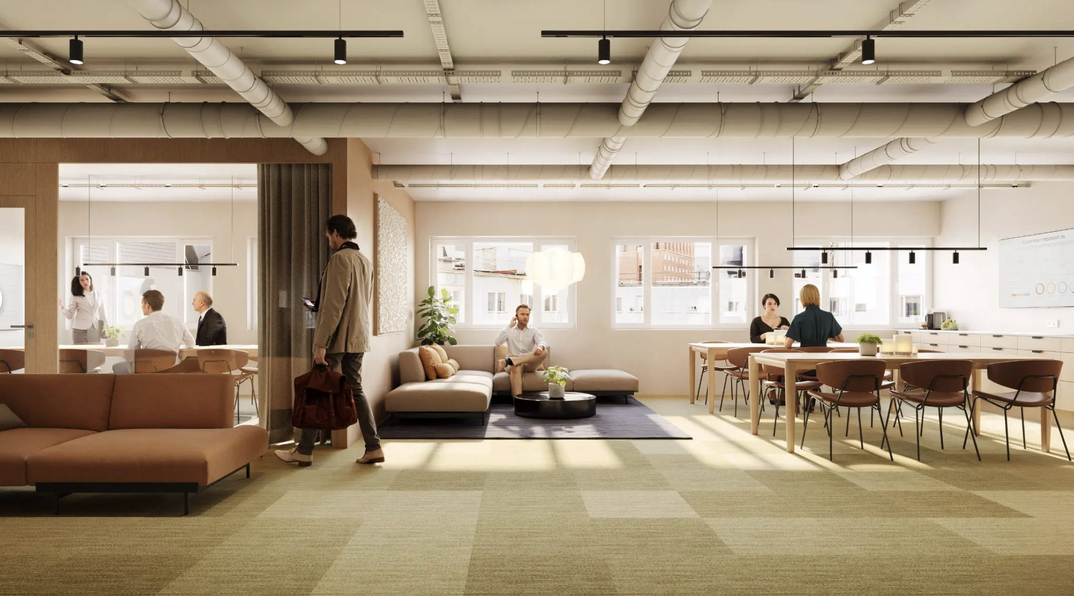 Skisse løsning 7. etasje i Stortingsgata 22