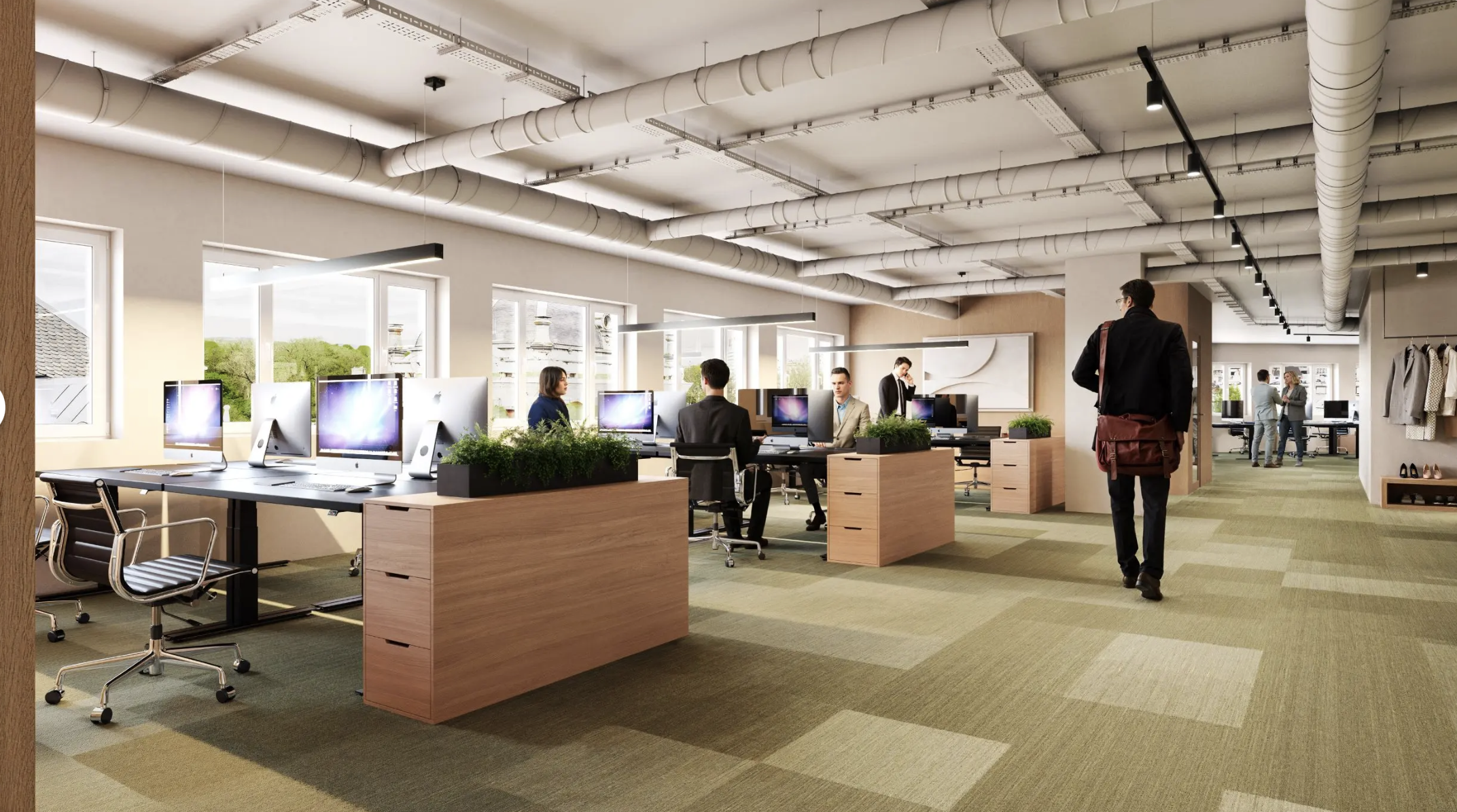 Skisse løsning 7. etasje i Stortingsgata 22